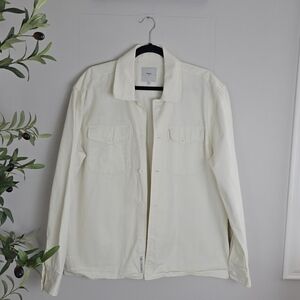 MINIMUM Cream Button-up Shacket